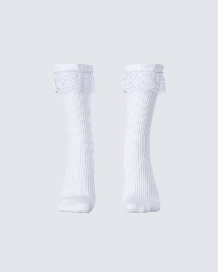 Women's white cotton accessories – FINESSE