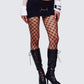 Layla Black Knit Trim Belt Mini Skirt