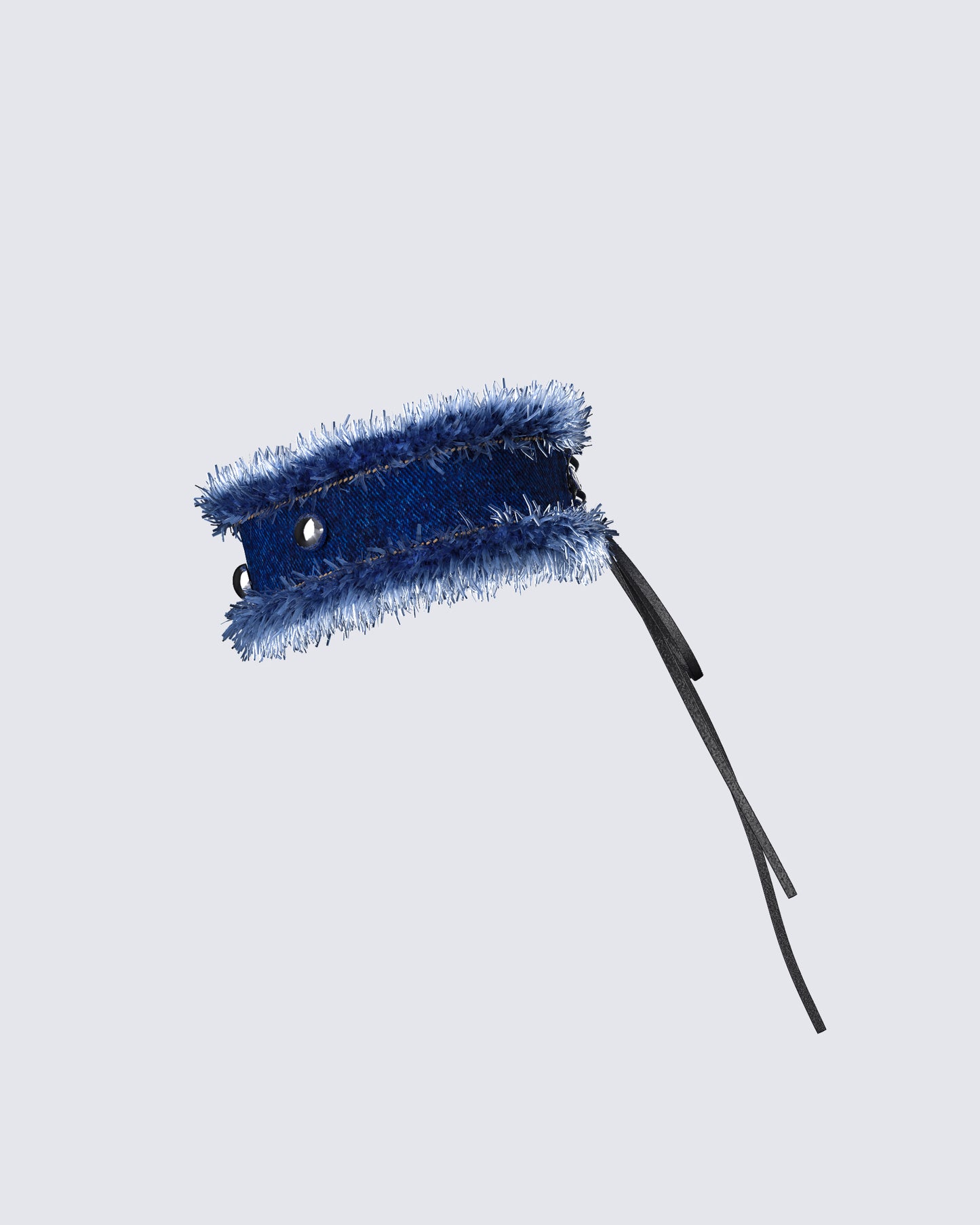 Blue choker front view – FINESSE