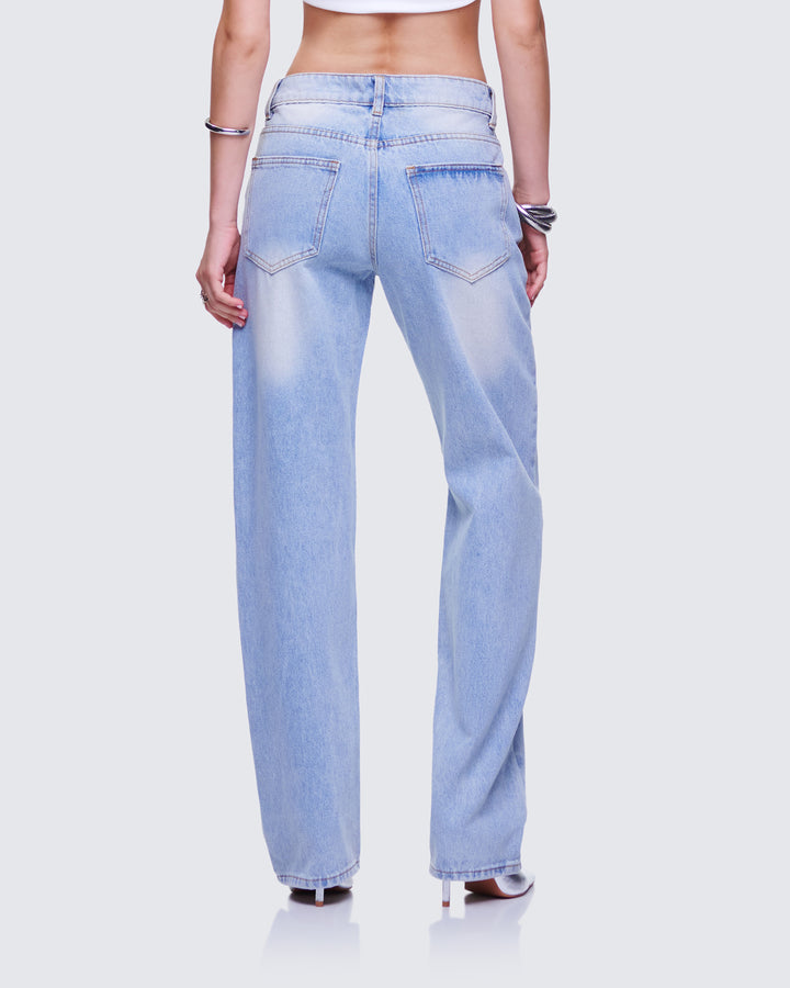 Women's blue cotton bottoms close-up detail – FINESSE
