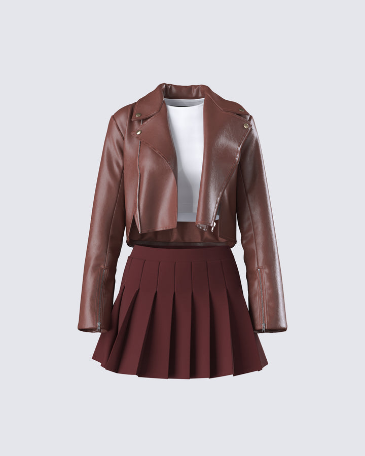 Women's brown matching set – FINESSE