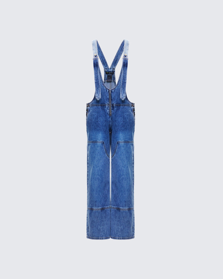 Women's blue cotton jumpsuits & rompers – FINESSE