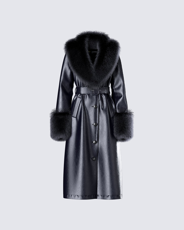 Women's black coat – FINESSE