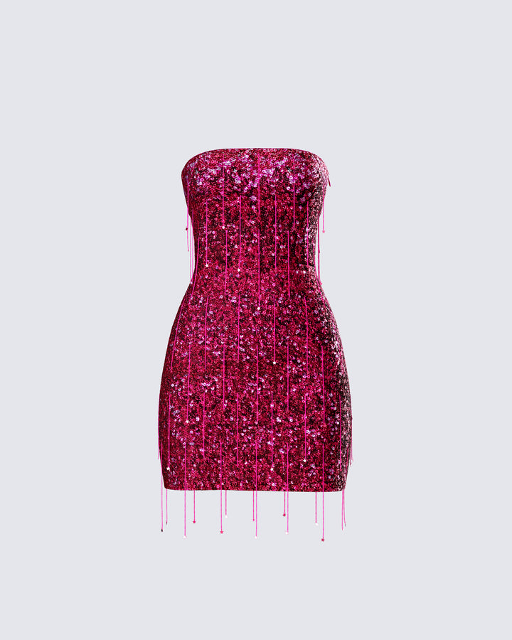 Women's pink mini dress – FINESSE