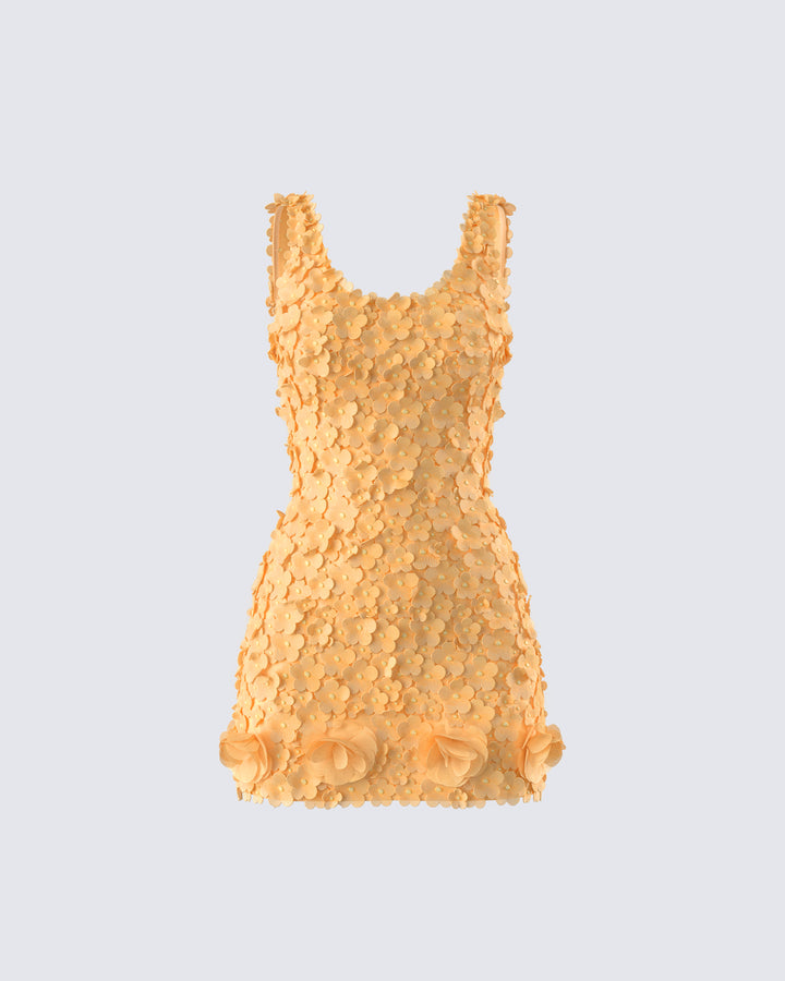 Women's orange mini dress – FINESSE
