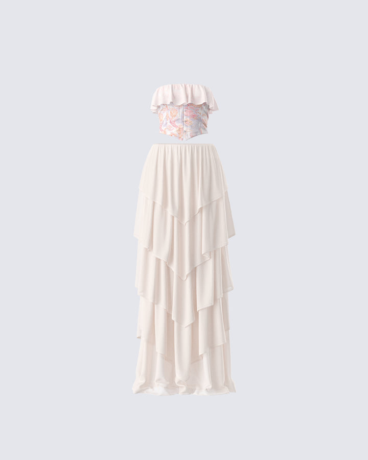 Women's cream matching set – FINESSE