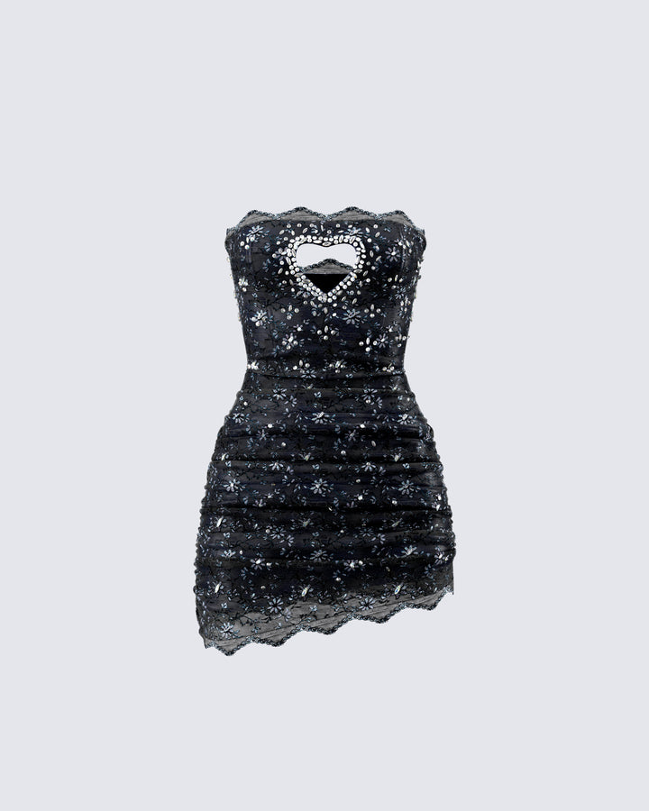 Women's black mini dress – FINESSE