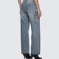 Stems Blue Cargo Boyfriend Low Waist Jean