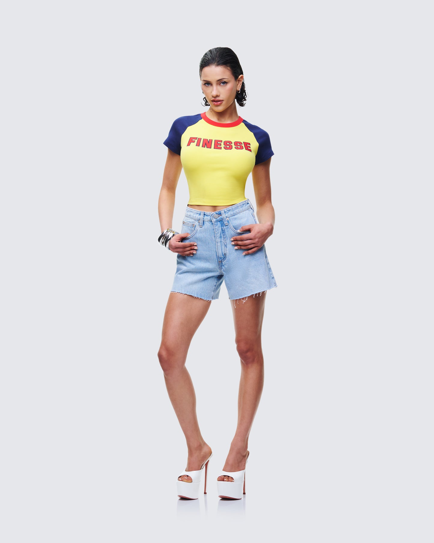 Women's cotton matching set alternate angle – FINESSE