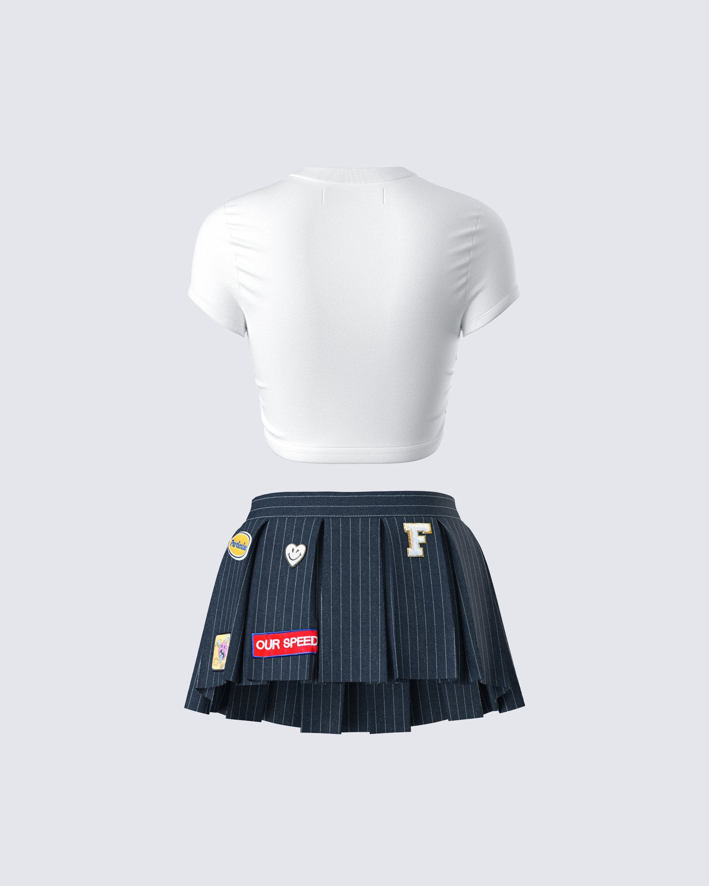Women's cotton matching set styled on model – FINESSE