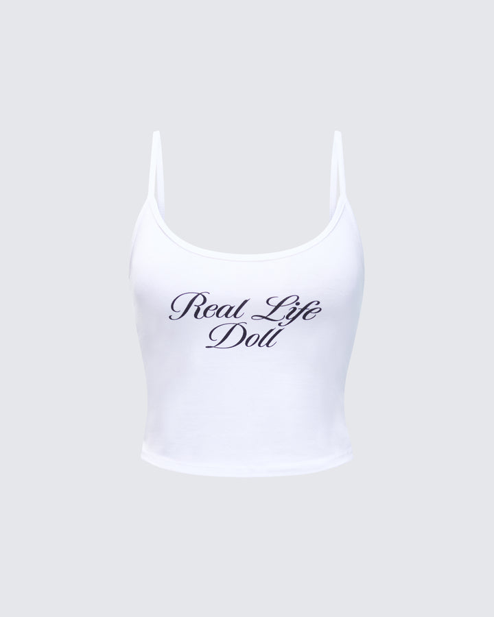 Women's white cotton top – FINESSE