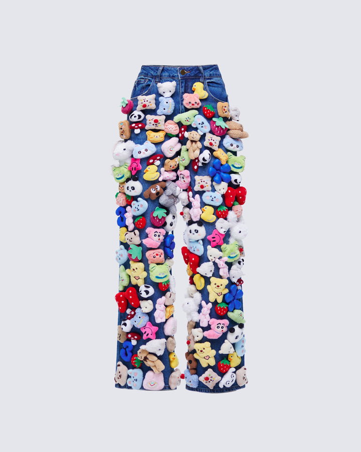 Women's blue cotton bottoms – FINESSE