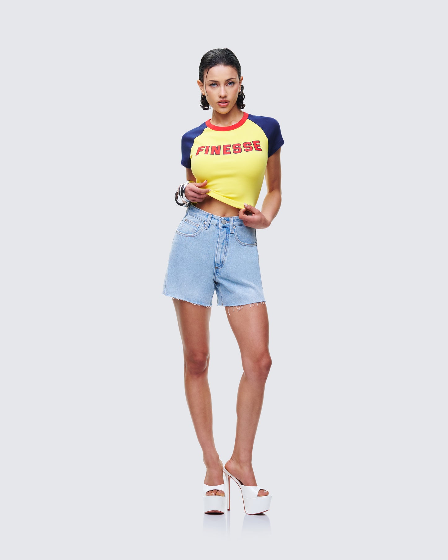 Women's cotton matching set alternate angle – FINESSE