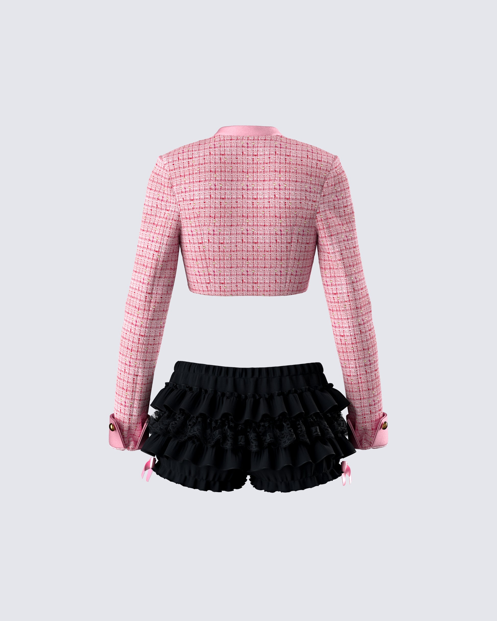 Women's cotton matching set styled on model – FINESSE