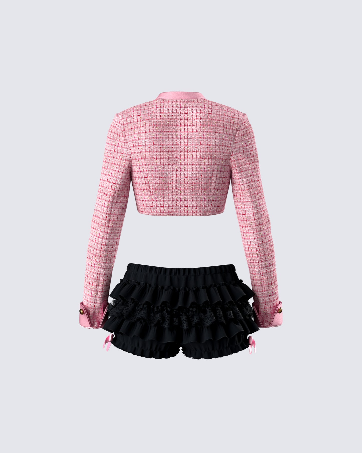 Women's cotton matching set styled on model – FINESSE