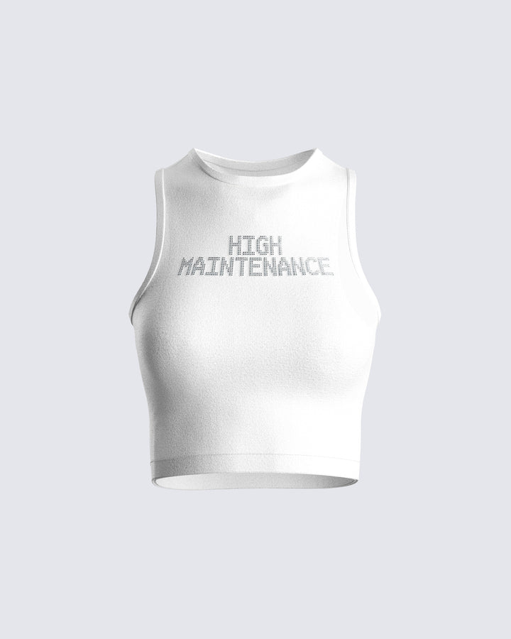 Women's white cotton top – FINESSE