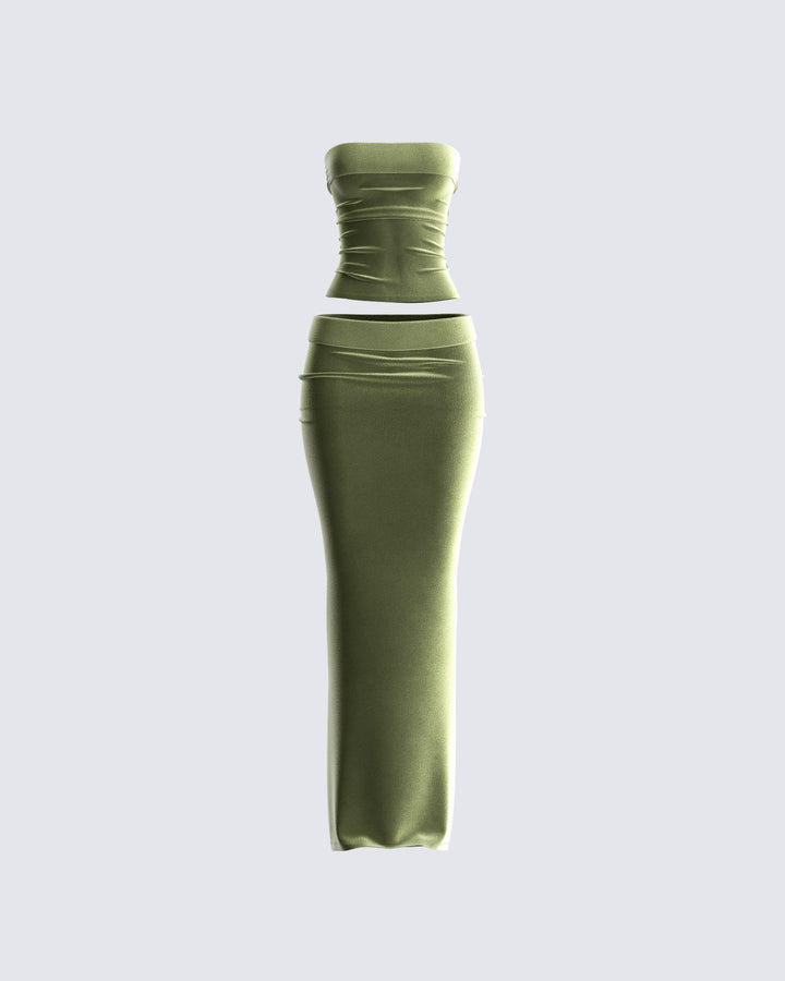 Women's green matching set – FINESSE