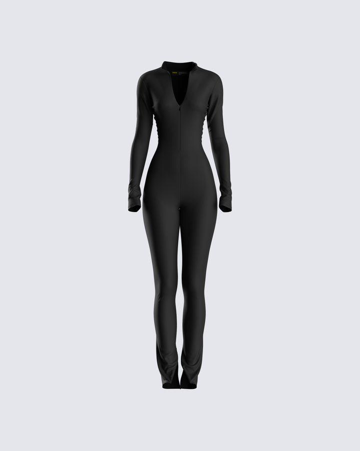 Women's black jumpsuit – FINESSE