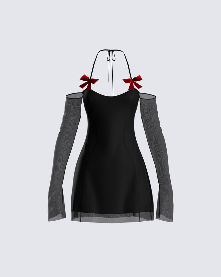 Women's black mini dress – FINESSE