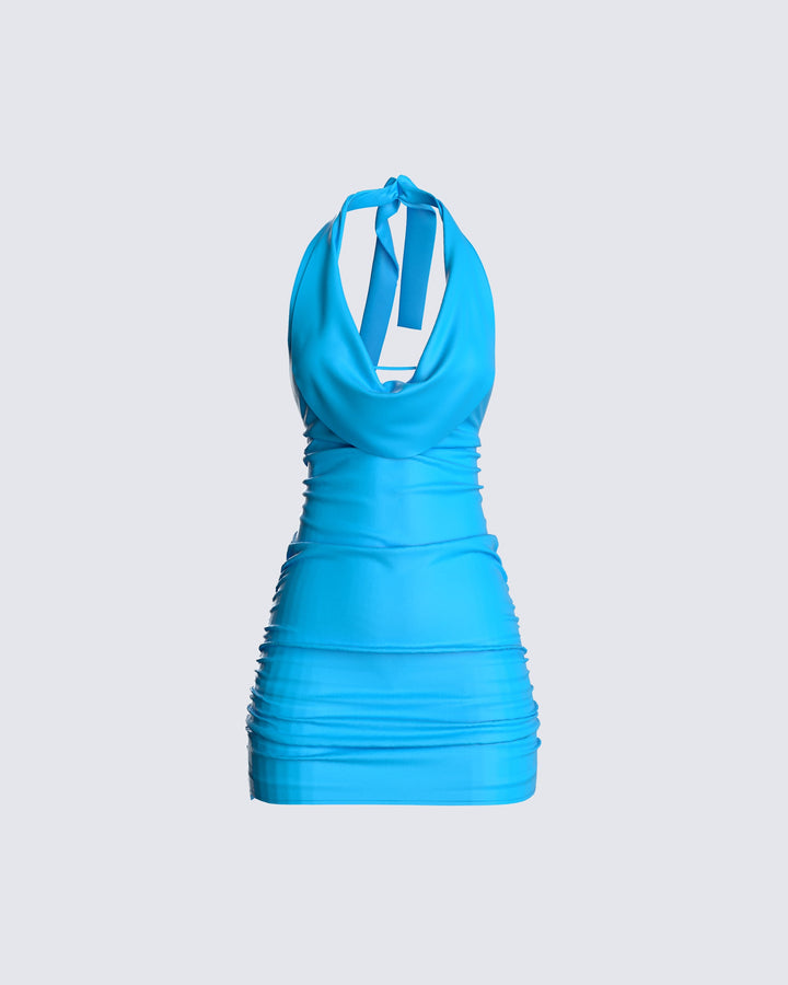 Women's blue mini dress – FINESSE