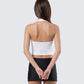 Shiloh White Graphic Halter Tank