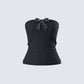 Women's black cotton top – FINESSE