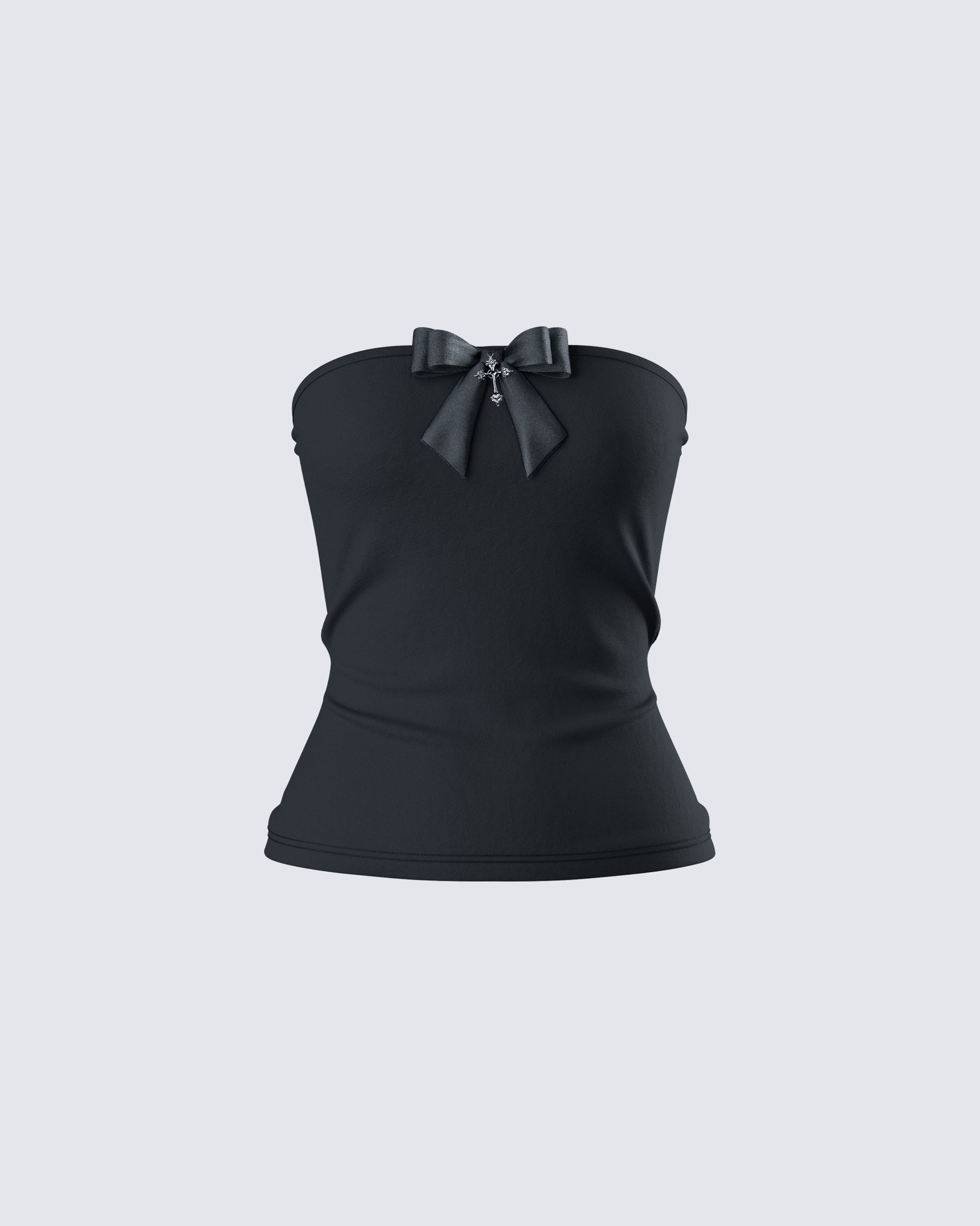 Women's black cotton top – FINESSE