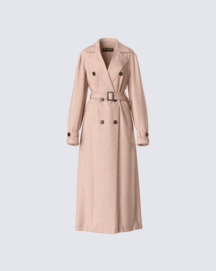 Women's tan coat – FINESSE