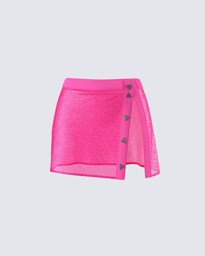 Women's pink mini skirt – FINESSE