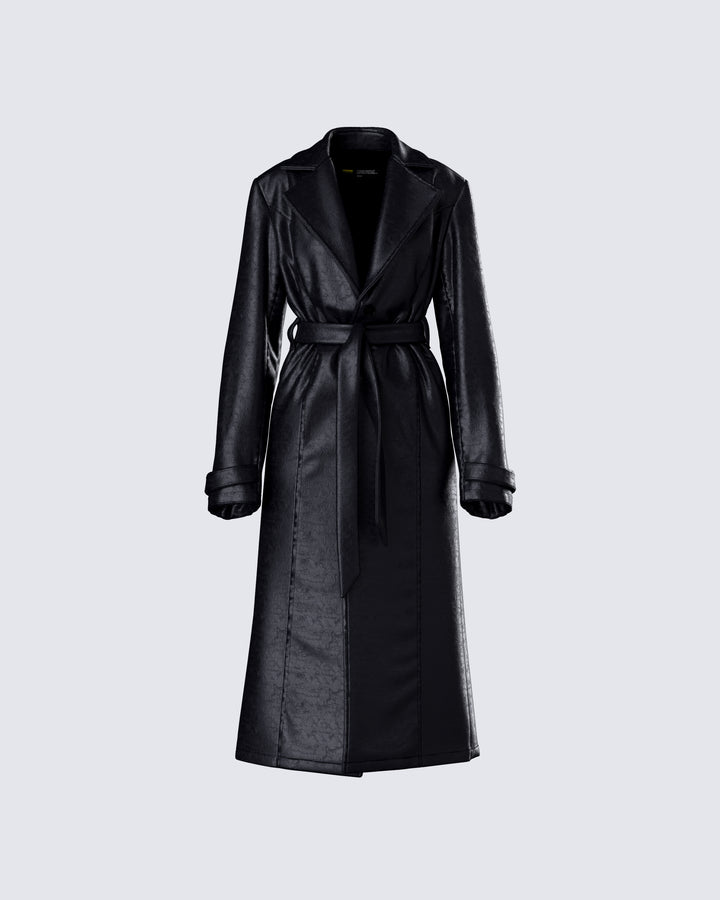 Women's black coat – FINESSE