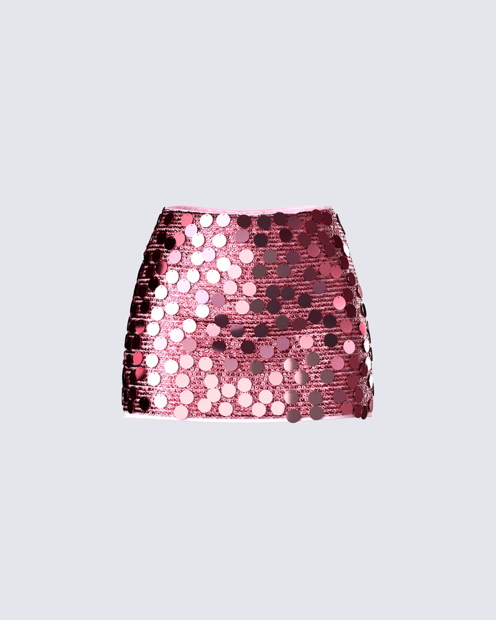 Women's pink mini skirt – FINESSE