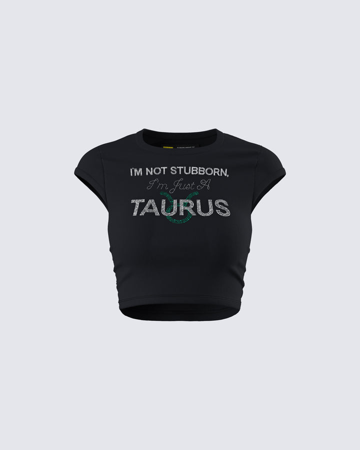 Women's black cotton top – FINESSE