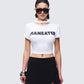 Women's white cotton top front view – FINESSE