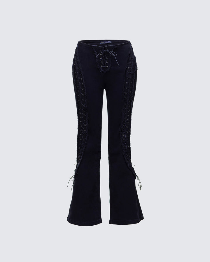 Women's black cotton bottoms – FINESSE