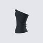 Women's black cotton top front view – FINESSE