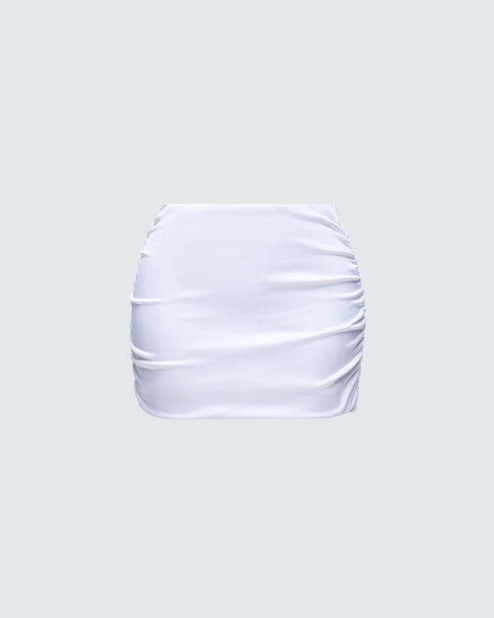 Women's white mini skirt – FINESSE