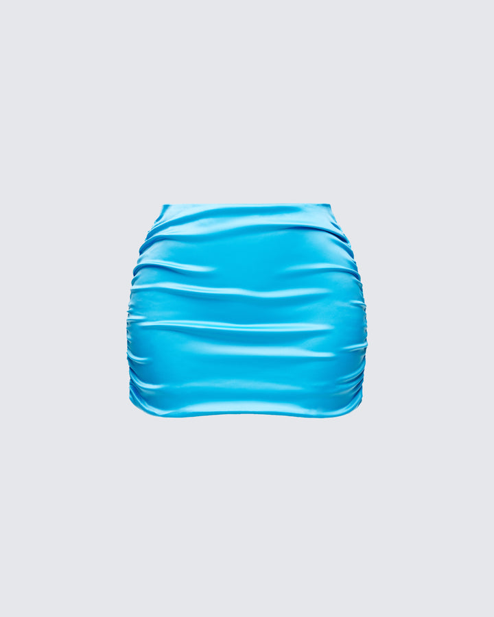 Women's blue mini skirt – FINESSE