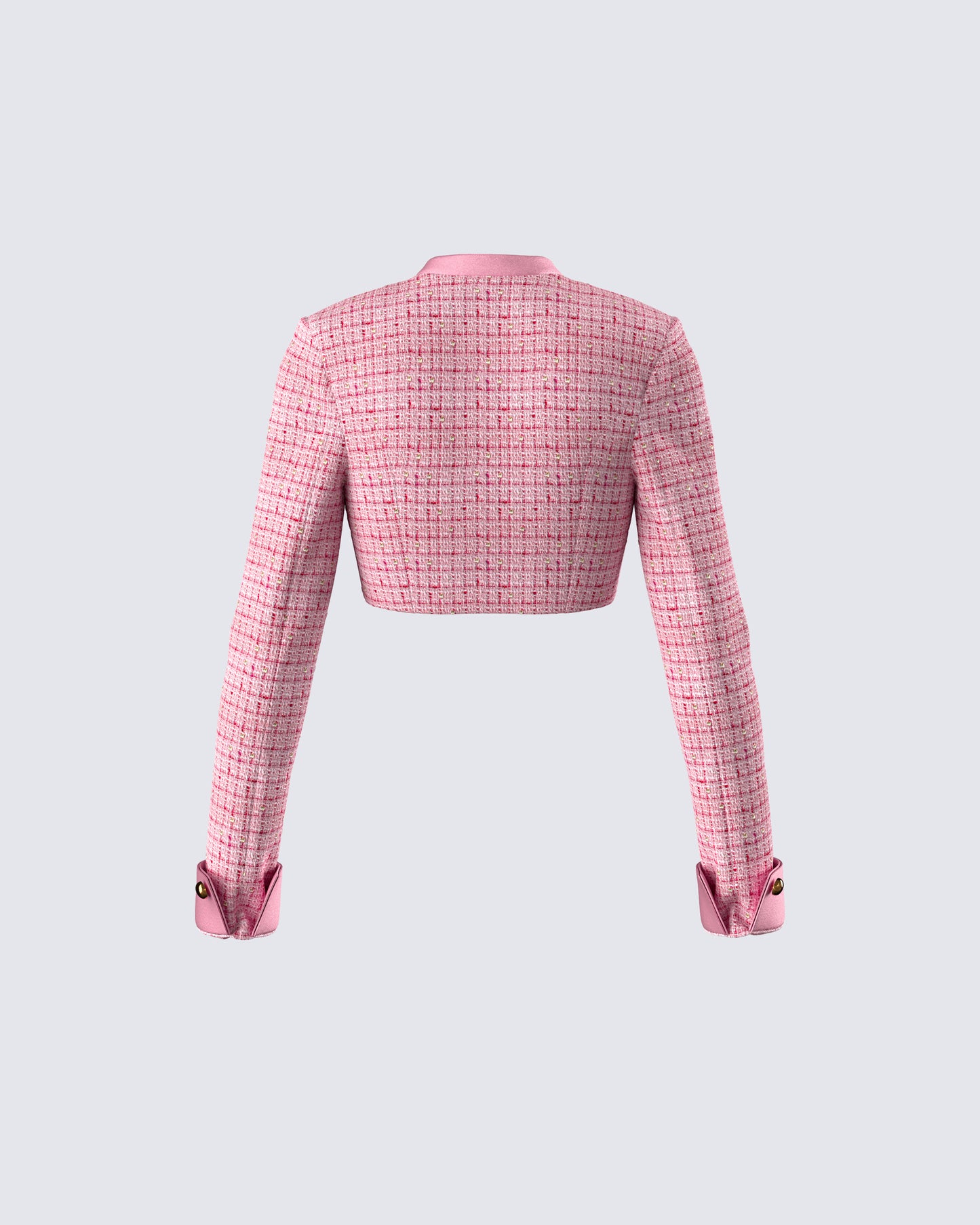 Women's pink jacket styled on model – FINESSE