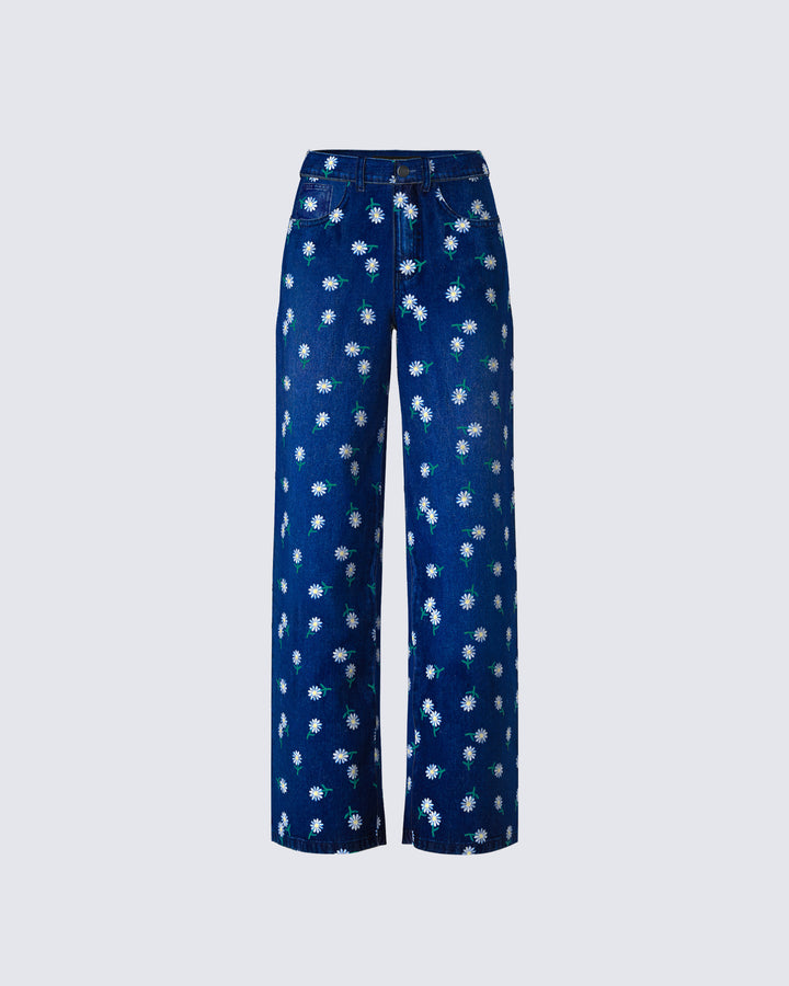 Women's blue cotton bottoms – FINESSE