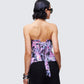 Women's black corset top close-up detail – FINESSE