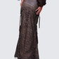 Hosea Brown Vegan Leather Maxi Skirt