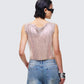 Fayla Gold Chainmail Square Top