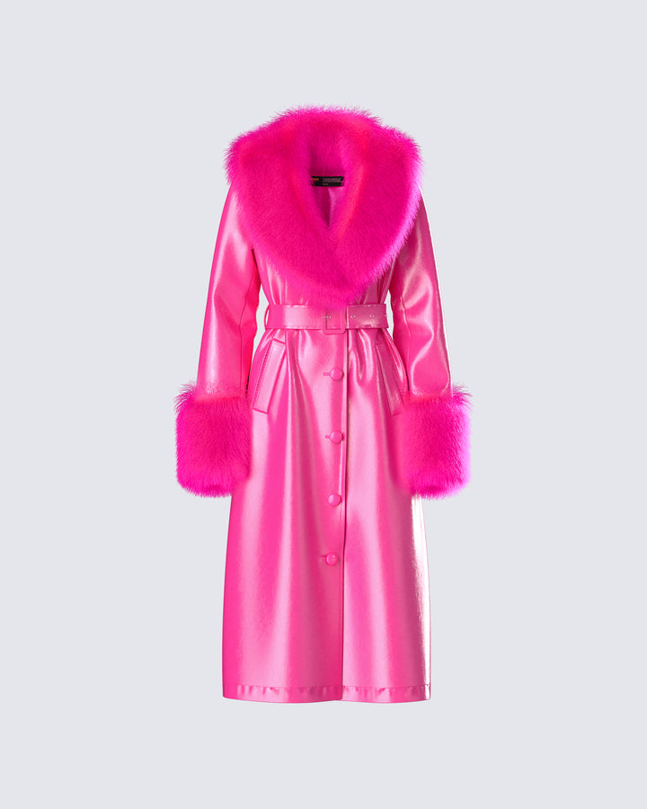 Women's pink coat – FINESSE