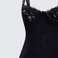 Women's black mini dress alternate angle – FINESSE
