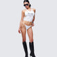 Women's white tank top alternate angle – FINESSE
