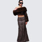 Hosea Brown Vegan Leather Maxi Skirt