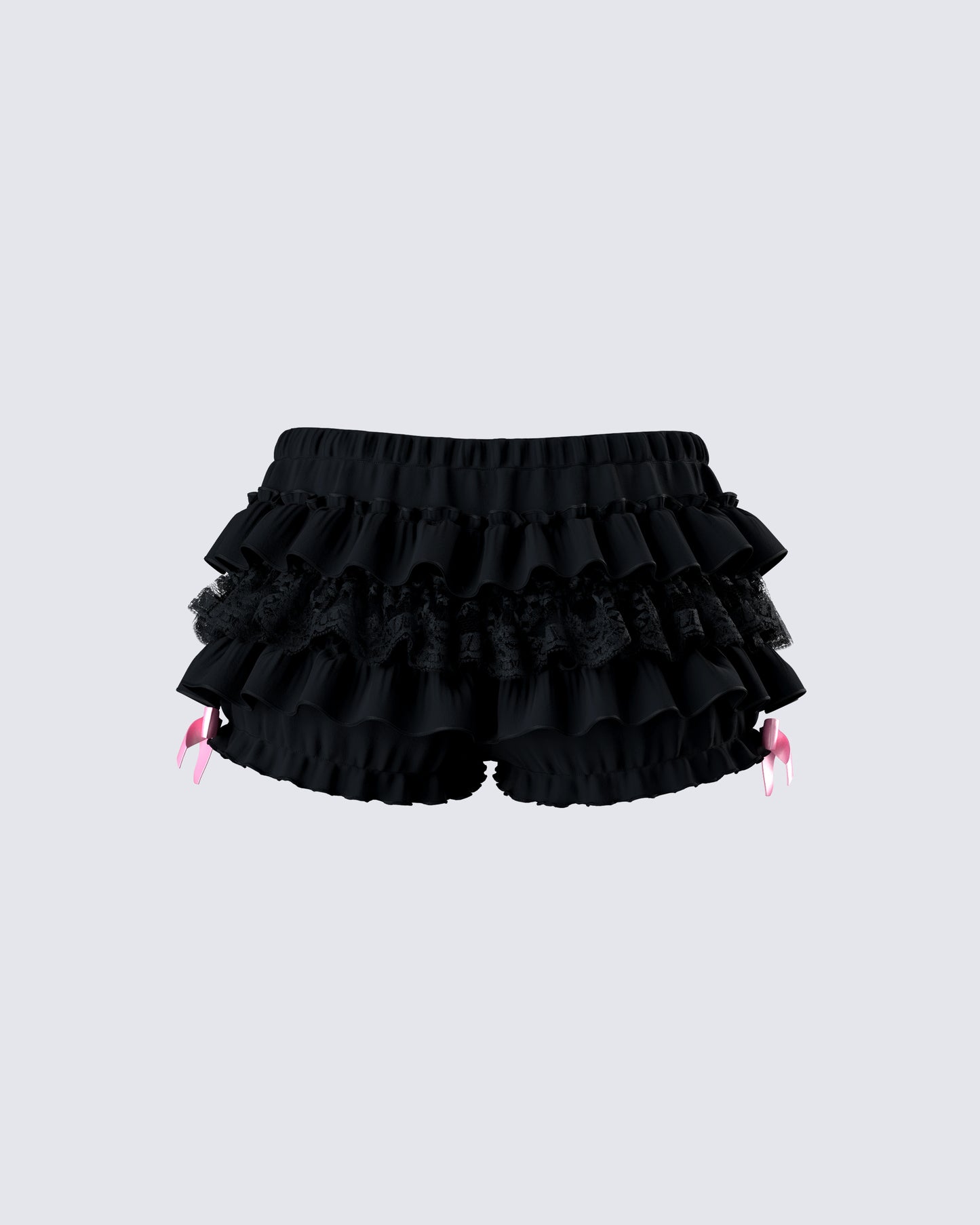 Women's black cotton shorts styled on model – FINESSE
