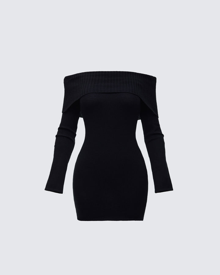 Women's black mini dress – FINESSE