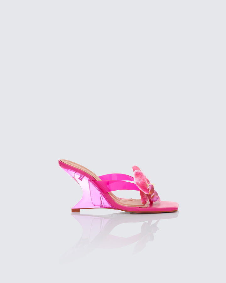 Women's floral leather matching set alternate angle – FINESSE