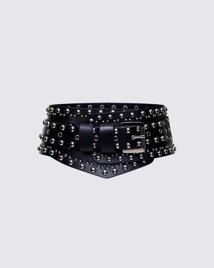 Women's black leather accessories – FINESSE